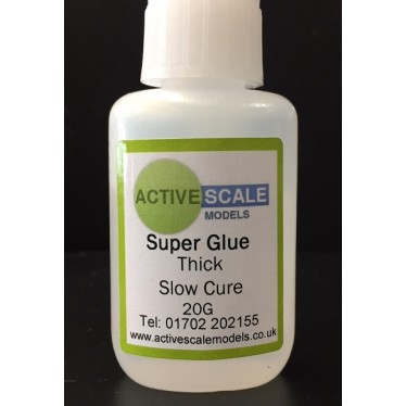 Super Glue Thick Slow Cure 20g Cyanoacrylate 2750